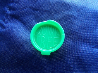 Green Rowntree smarties lid