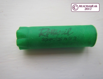 Plastic gun casings found on the beach Plastic gun casings found on the beach